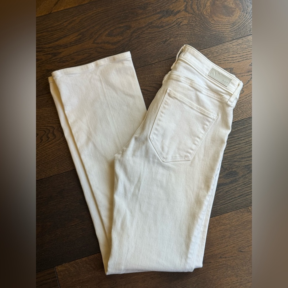 Abercrombie & Fitch Women's White Boot Cut Jeans
